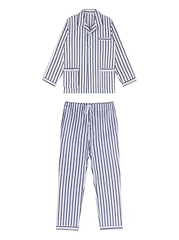 関税送料無料【RIPNDIP】STRIPED COTTON PAJAMA SET フーディ Xnihocha Men's Cotton Striped Pajamas Set 2Pjs Long Sleeve